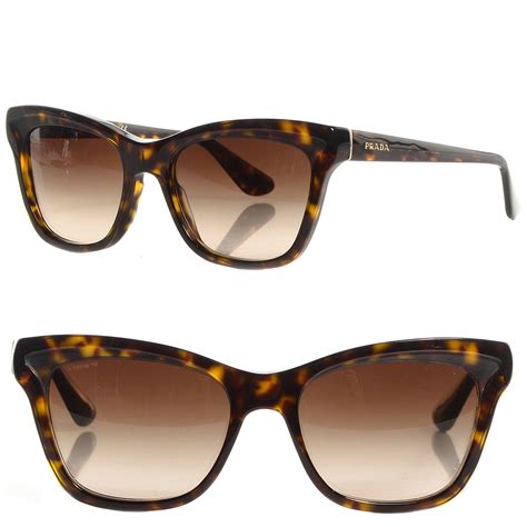 prada classic tortoise sunglasses|prada cat eye tortoiseshell glasses.